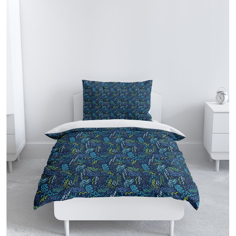Abstract Duvet Cover, King Duvet Cover + 2 King Shams