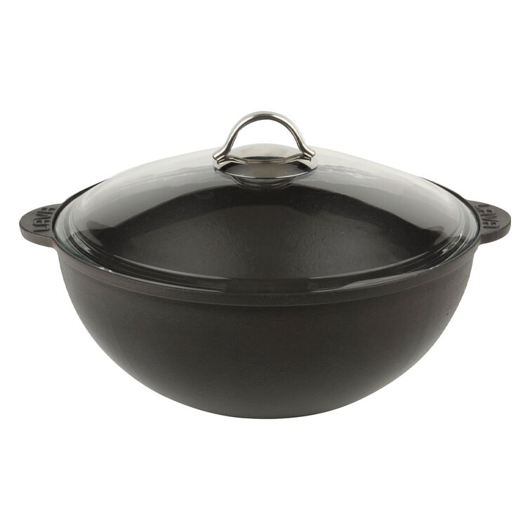 Enameled Cast Iron Saucepan in Black