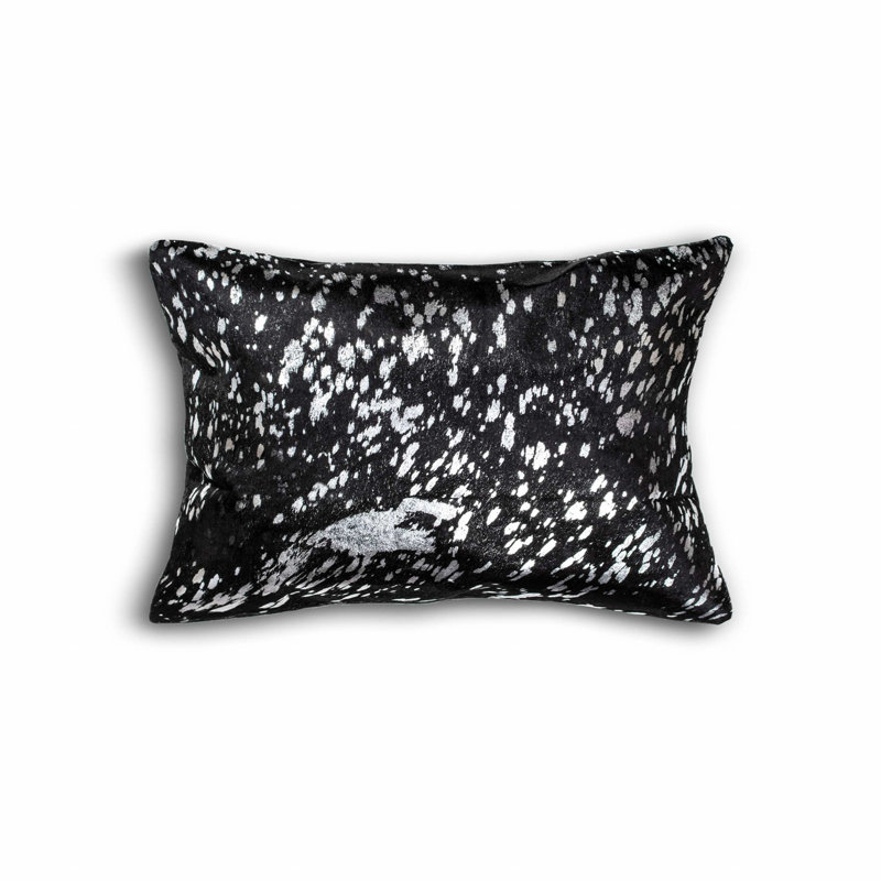 Coussin Écosse, Argent/Noir