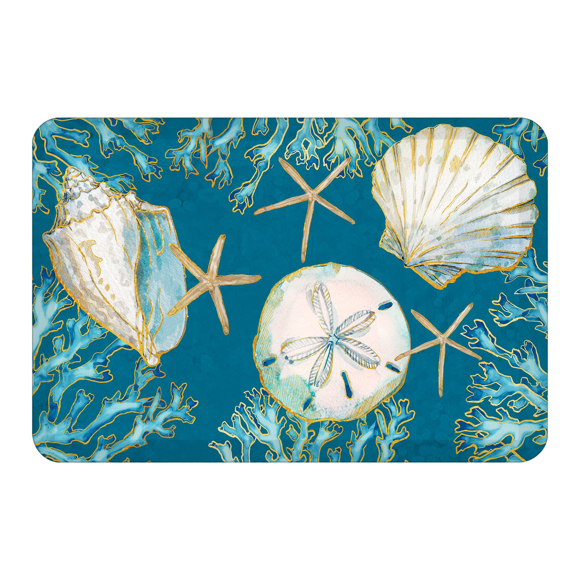 Rosecliff Heights Cadmann Playa Shells Anti-Fatigue Kitchen Mat By ...