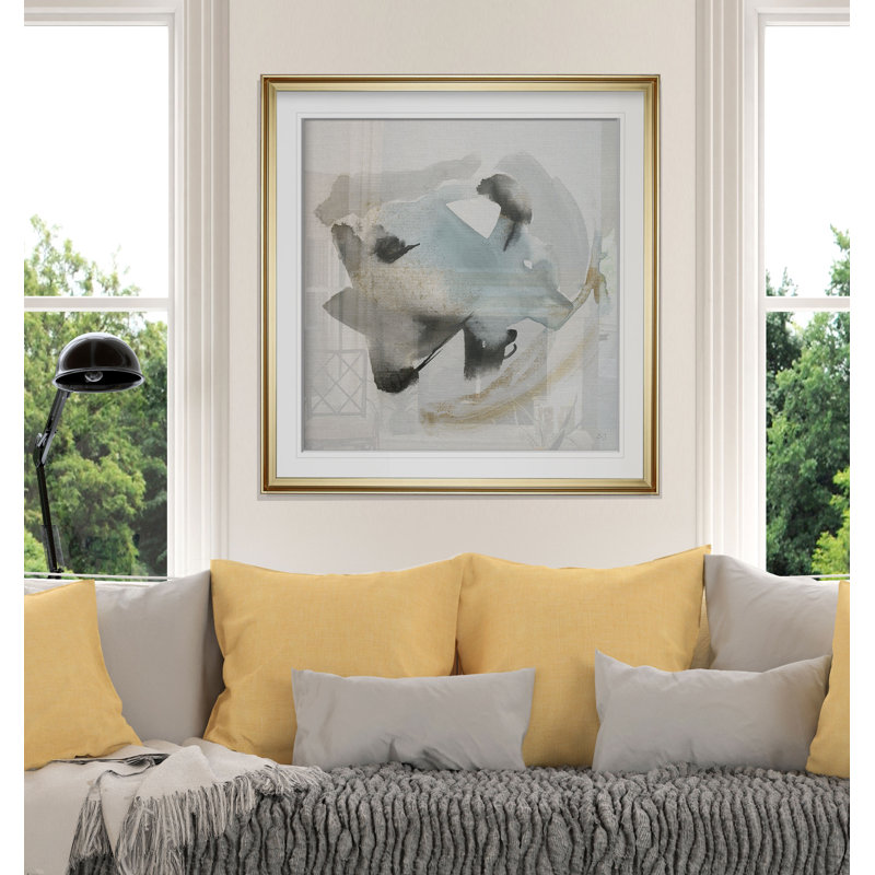 «Sand and Sky I», reproduction, H 27 po x l 27 po x p 1,5 po, Cadre doré