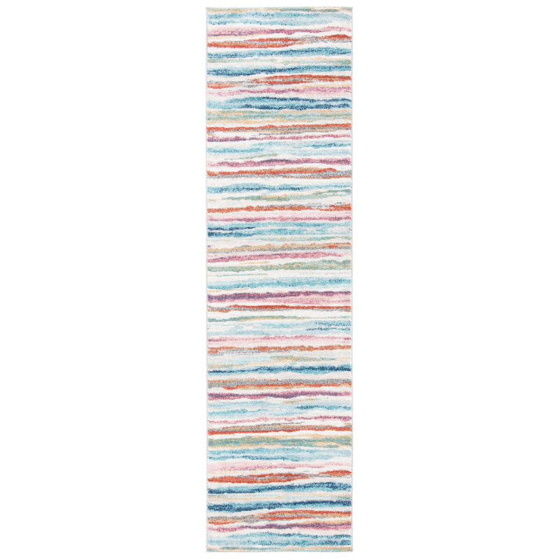 Jelliff Performance Striped Rug, Runner 2'2" x 10'