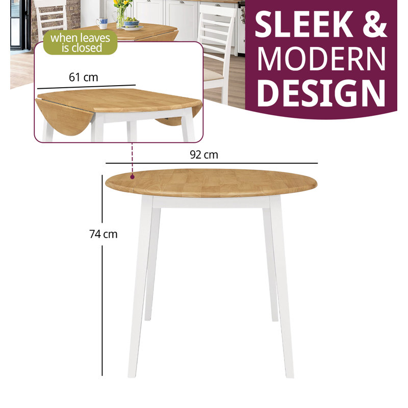 Ahwahnee Round Restaurant Table, White