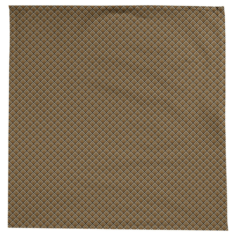 Nappe géométrique Avicia, Orange / Noir