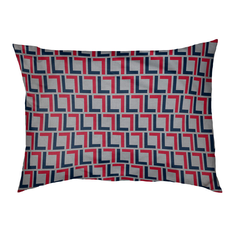 Lit pour chat Ellon, Bleu nautique / blanc / argent nouveau siècle, Moyen (L 42,5 po x l 32,5 po)