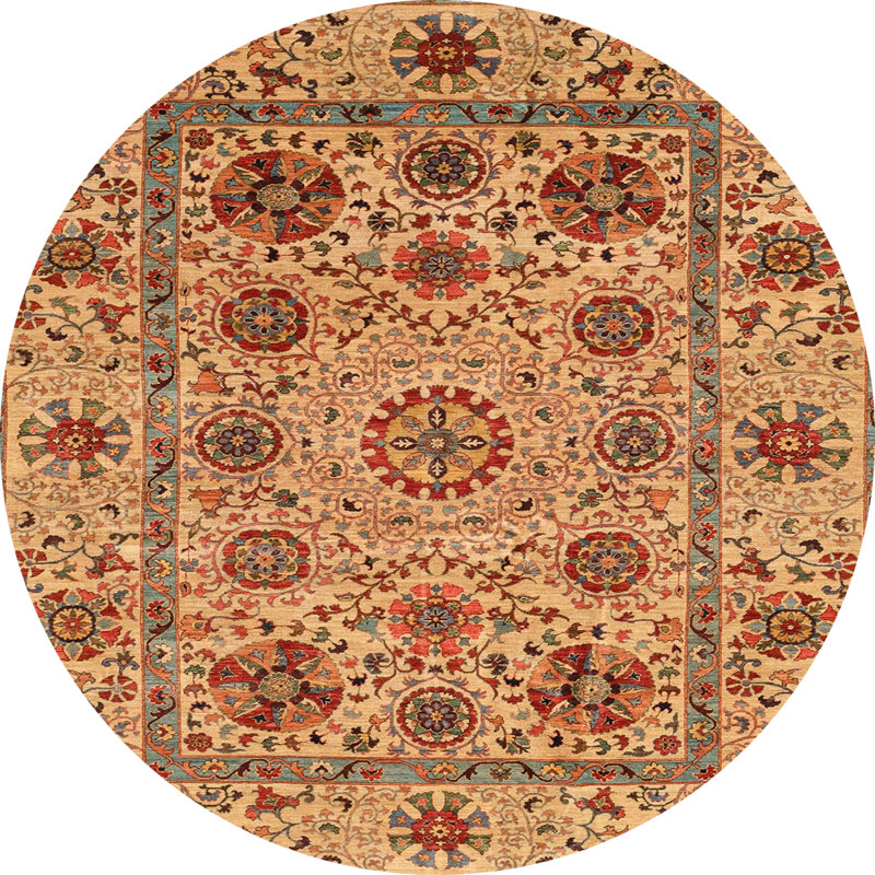 Tapis abstrait moderne 3895, Rond 4 pi
