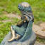 Statue de jardin fée en magnésium assise