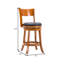Tabouret de bar pivotant en bois massif-69426628-69426629