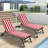 2-Piece Outdoor Lounge Chair Cushion Replacement (Cushion Only)-1199507584