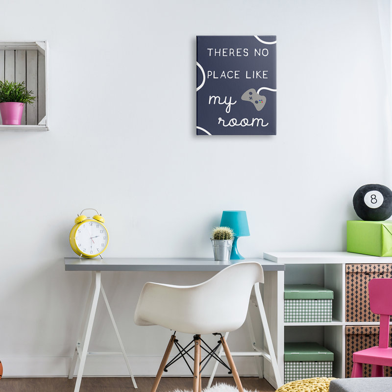 «No Place Like My Room Saying», thème de jeu vidéo encadré, H 20 po x l 16 po x P 1,5 po, Toile tendue