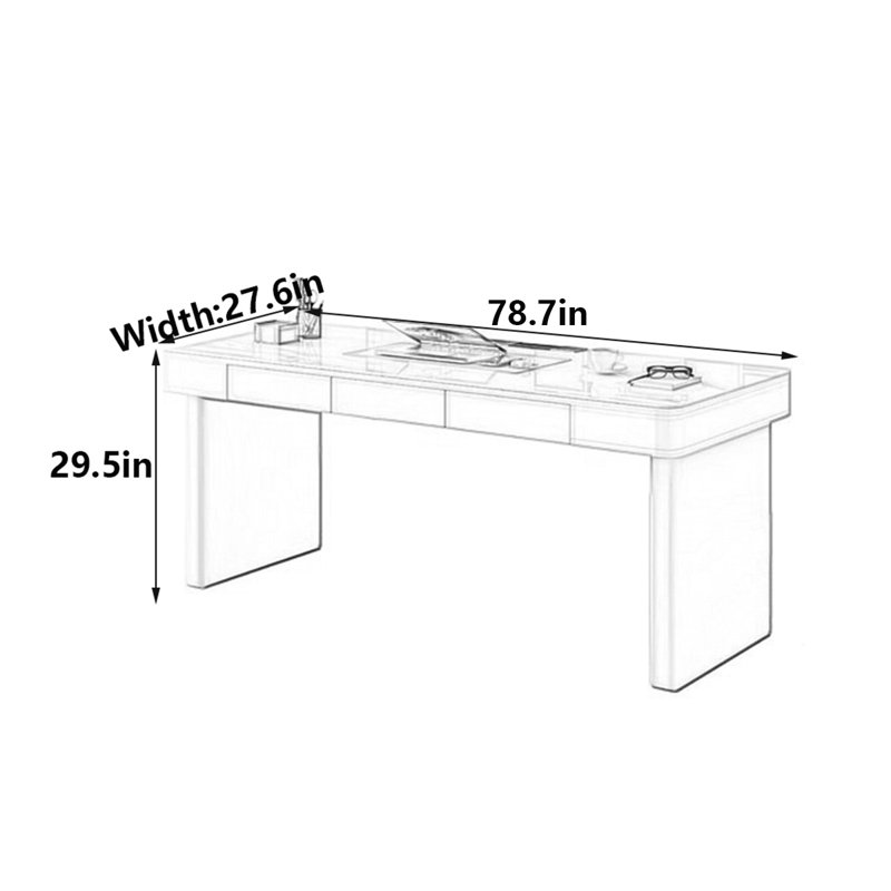 Emborough, 29.5" H x 78.7" W x 27.6" D