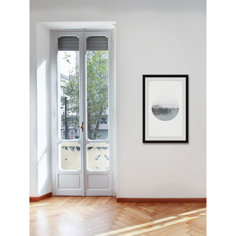 Allons Aux Bois by Eyre Tarney - Single Picture Frame Print, 61cm H x 41cm W x 4cm D, Black Framed with Deckled Edges
