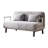 Metal Frame Velvet Chair Bed With Soft Upholstery And Adjustable Seat Height Gray In Base Foldable Function-50996050