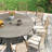 8-Person Patio Dining Set with 60" Round Dining Table and 8 Cushioned Rattan Stackable Chairs-1240252251