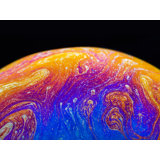Soap Bubble Close Up Print by Philippe Monthoux