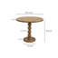 Table de bout à piédestal en bois massif Laverock