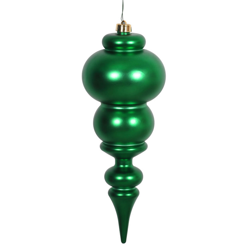 Ornement de Noël 14 po faîteau, Vert