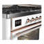 ILVE UM15FDNS3BGG Majestic II 60 inch Dual Fuel Range with 9 Burners, Griddle (Natural Gas, Triple Glass Door, Blue Grey, Brass)-1199178756-1199178772