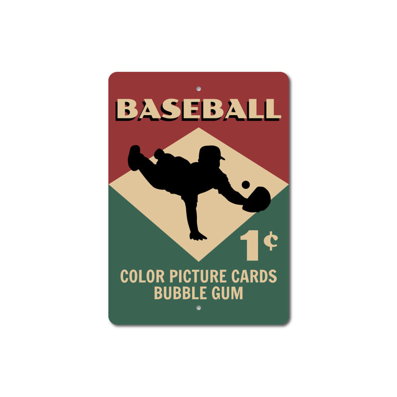 Plaque de baseball en aluminium, H 18 po x l 12 po x P 0,06 po