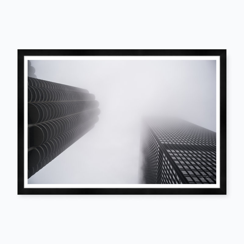 Skyscrapers In The Clouds Print by Tim Klein