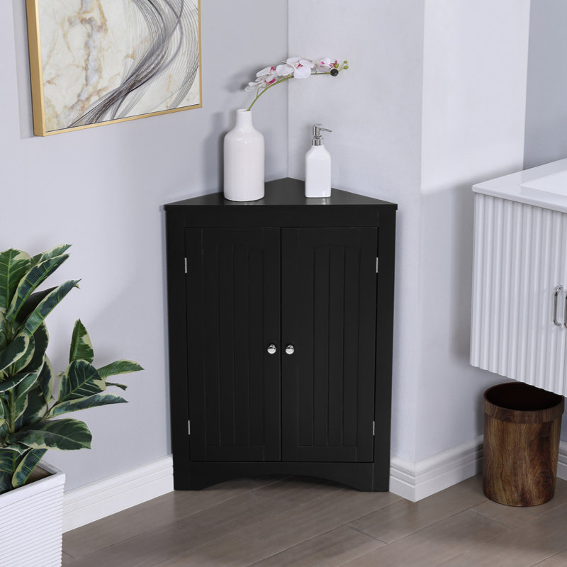 Naziya Bathroom Cabinet, Black