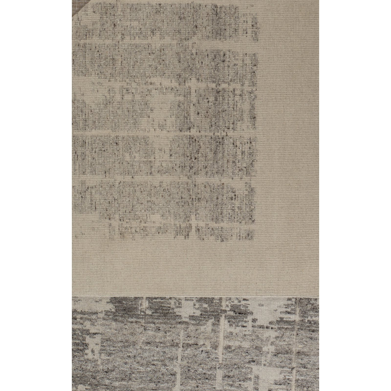 Abstract Area Rug in Ivory