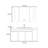 Modern simple and light luxury bathroom cabinet