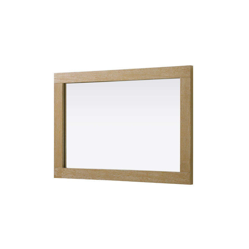 Miroir Noah, 32 po x 22 po, Rectangulaire, Lin chêne