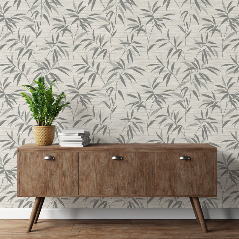 Clintonpark 10.5m x 52cm Textured Non-Pasted Wallpaper Roll, Grey