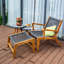 Chaise de patio avec repose-pieds Fedele