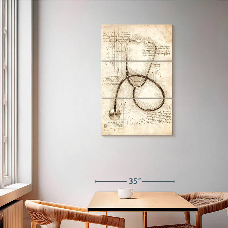 Alcaraz Stethoscope, 57" H x 36" W