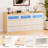 9 Drawer Dresser for Bedroom, 63" Chest of Drawers with LED Lights, Wood Dresser with Clothes Organizer, Storage Cabinet with Wood Drawers, TV Stand for Living Room, Hallway Table-910770080