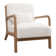 Hertford 26" Wide Mid Century Upholstered Solid Wood Accent Chair with an Extra Pillow