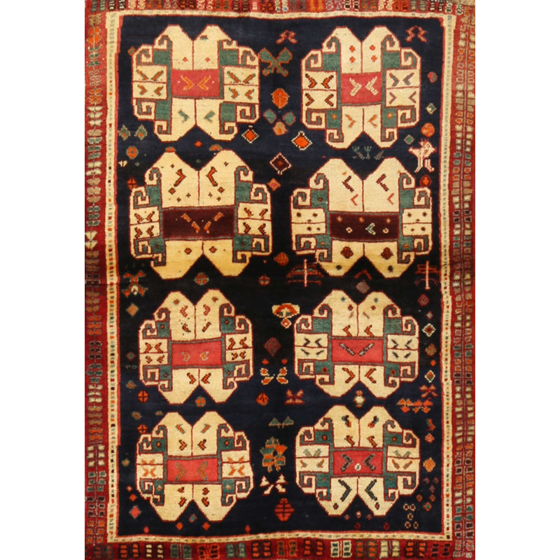 Tapis de surface beige en laine touffeté à la main Irina