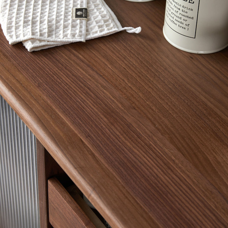 Multi-functional storage solid wood sideboard, 49.61" H x 70.86" W x 15.74" D