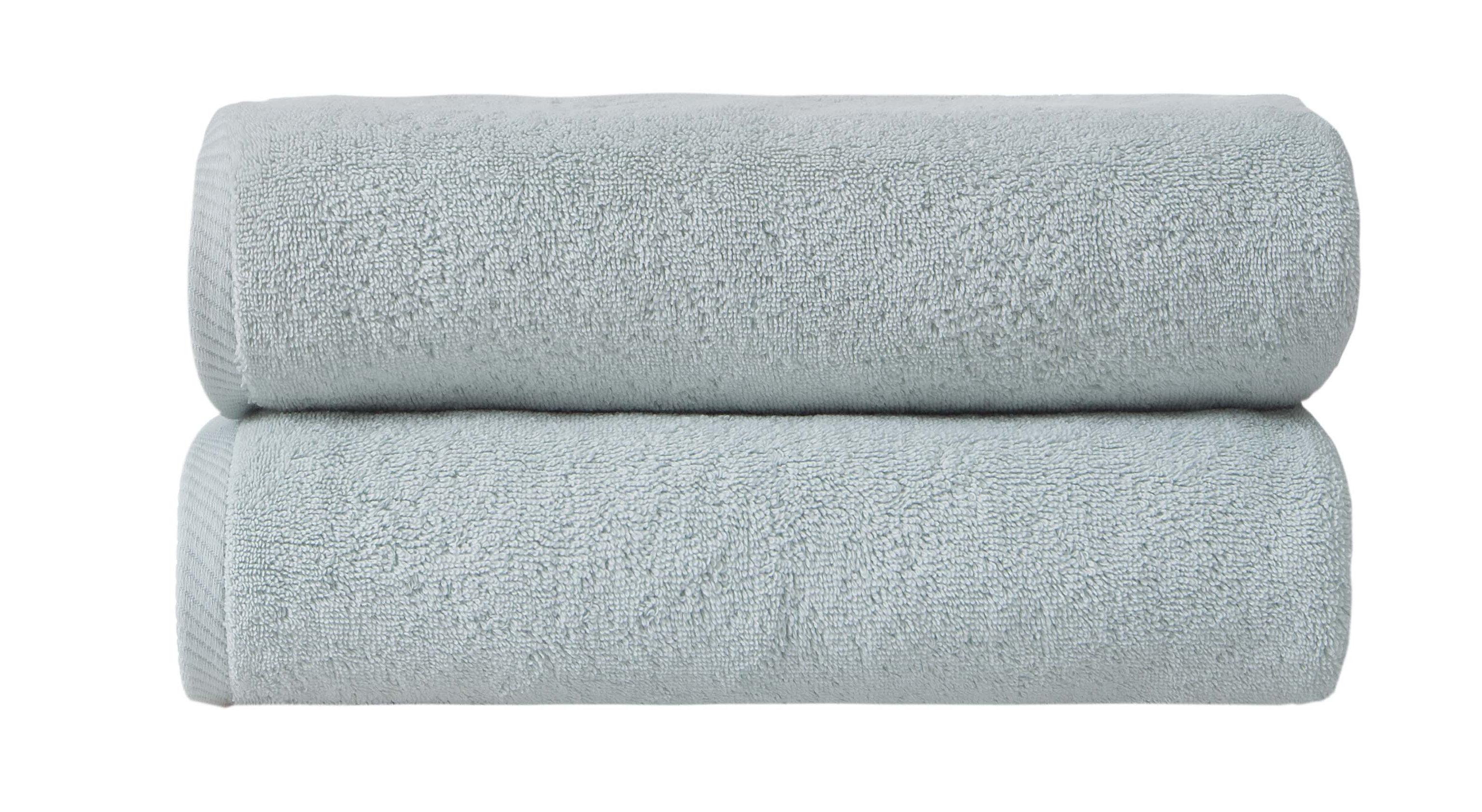 Dinis Super Plush Bath Towel (Set of 2) - Aqua Blue