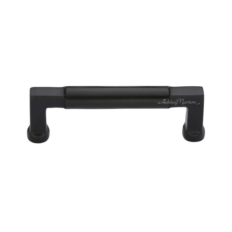 Bauhaus Cabinet Bar Pull, Flat Black, 8"