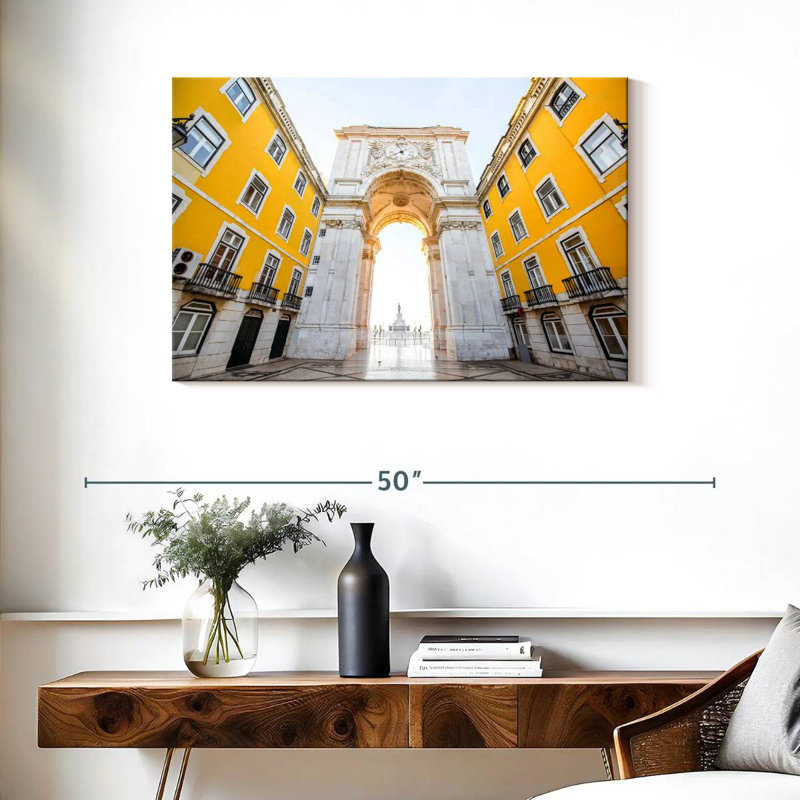Arc de triomphe à Lisbonne, H 24 po x l 36 po