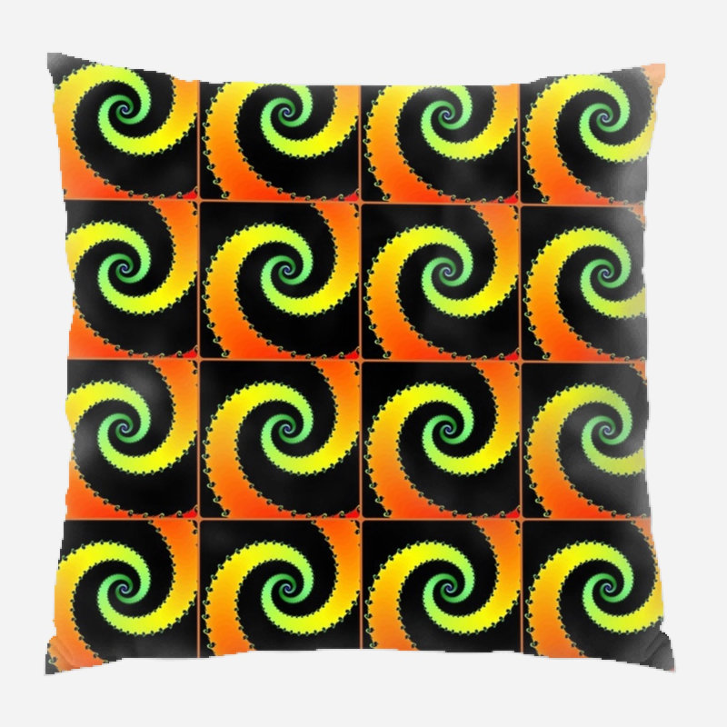 Coussin décoratif en spirale, Intérieur