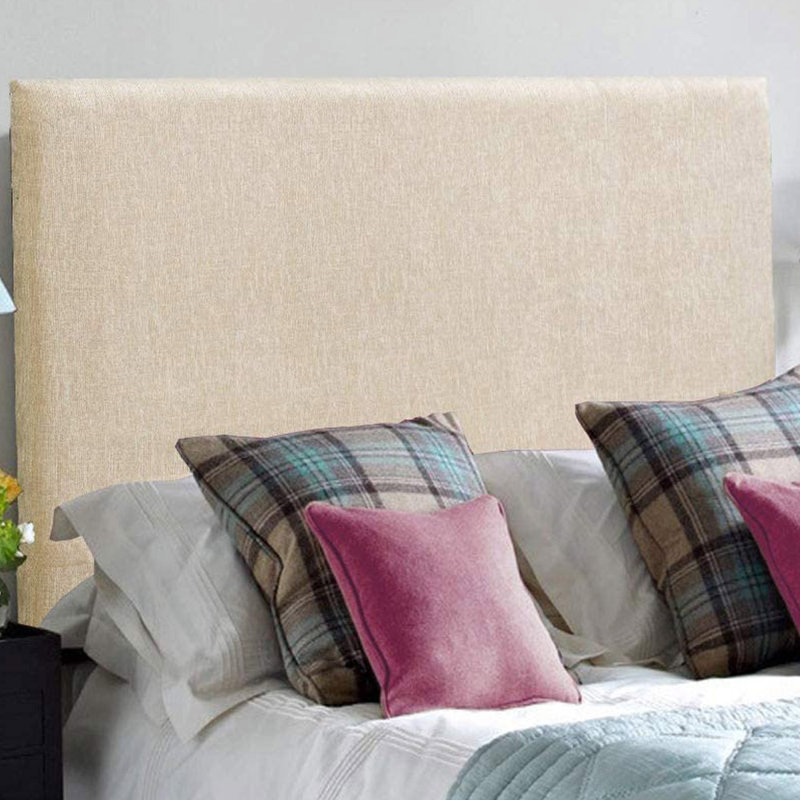 Carter-Jay Upholstered Headboard, Cream, Kingsize (5')