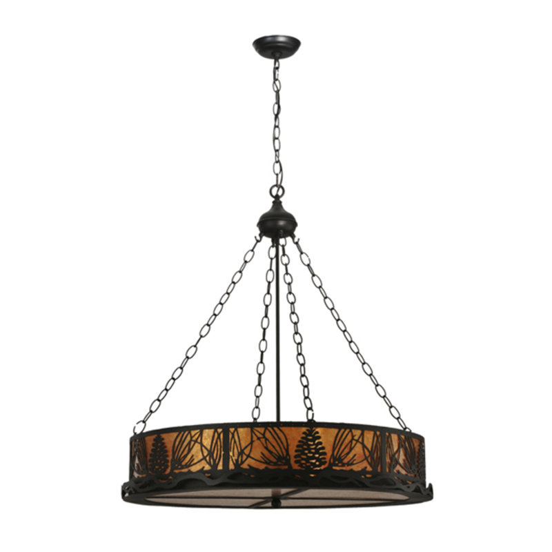 Mountain Pine 8 - Light Chandelier, 39" H x 48" W x 48" D