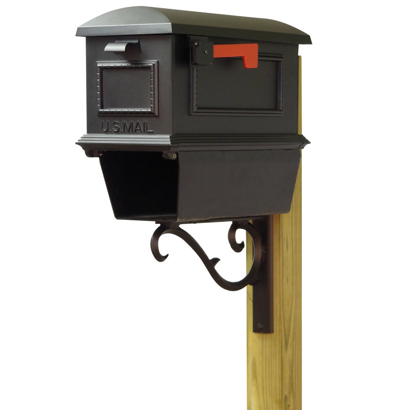 Aluminum Post Mounted Mailbox