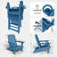 Chaises d'extérieur d'extérieur résistantes aux intempéries en PEHD pliable avec porte-gobelet-108075631