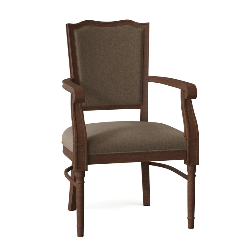 Taunton Upholstered Arm Chair, 8789 Bark, Walnut