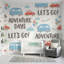 Papier peint blanc avec décor de voyage amovible pour enfants-894678706-894678708