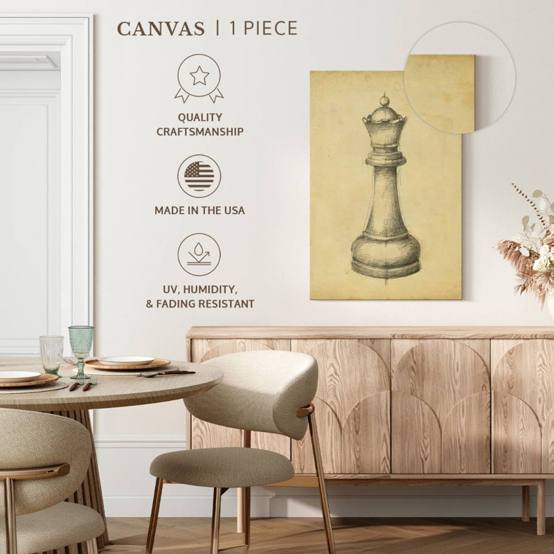 Senne Antique Chess III, 24" H x 16" W
