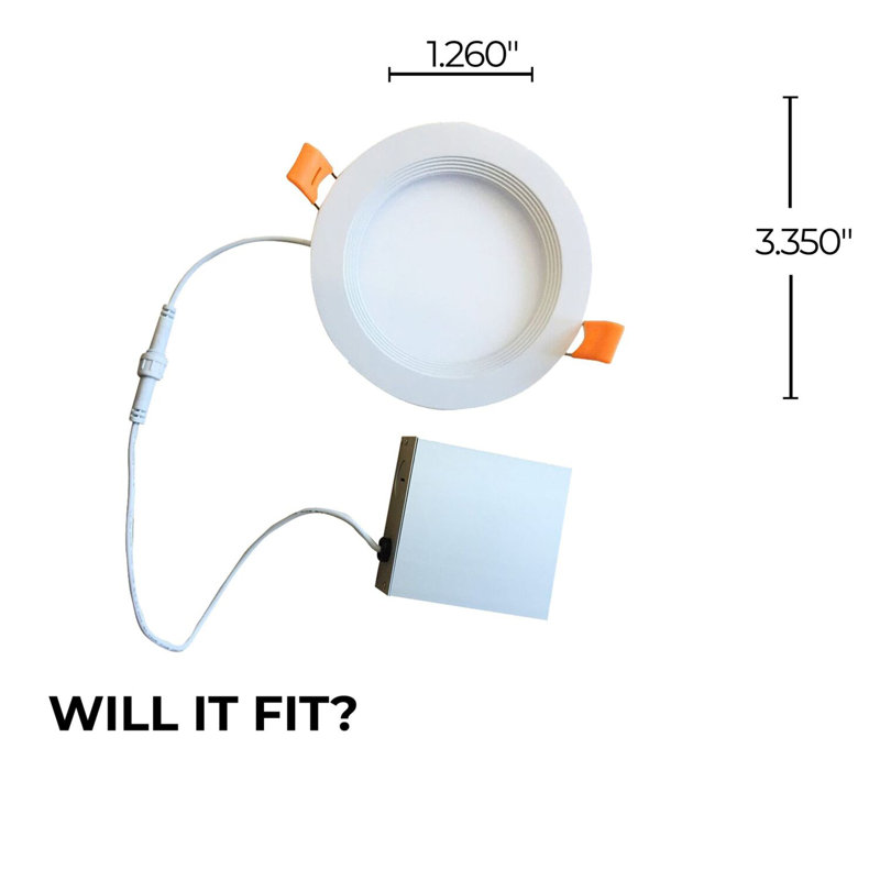 Ensemble d’éclairage encastré à DEL ultra mince 3 "avec éclairage extérieur sans pied