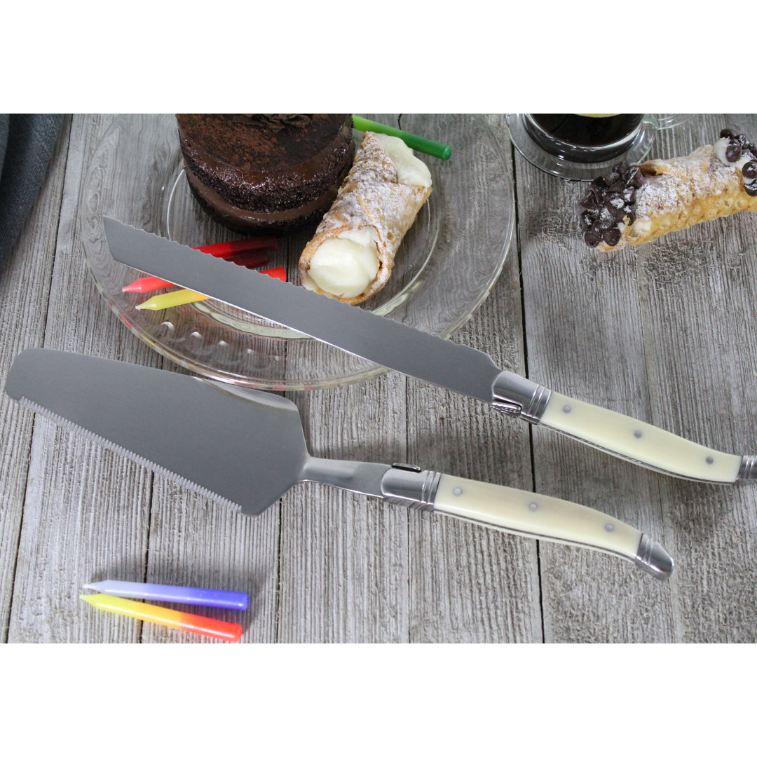 Hixon 2 Piece Stainless Steel Cake Serving Set Alcott Hill®