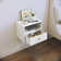 Sarait Floating Nightstand with Decorative Embossed Pattern（set of 2）