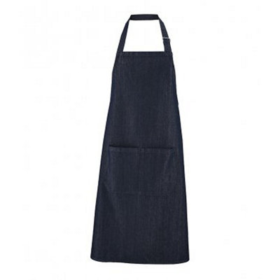 Solid Colour Denim Bib Apron